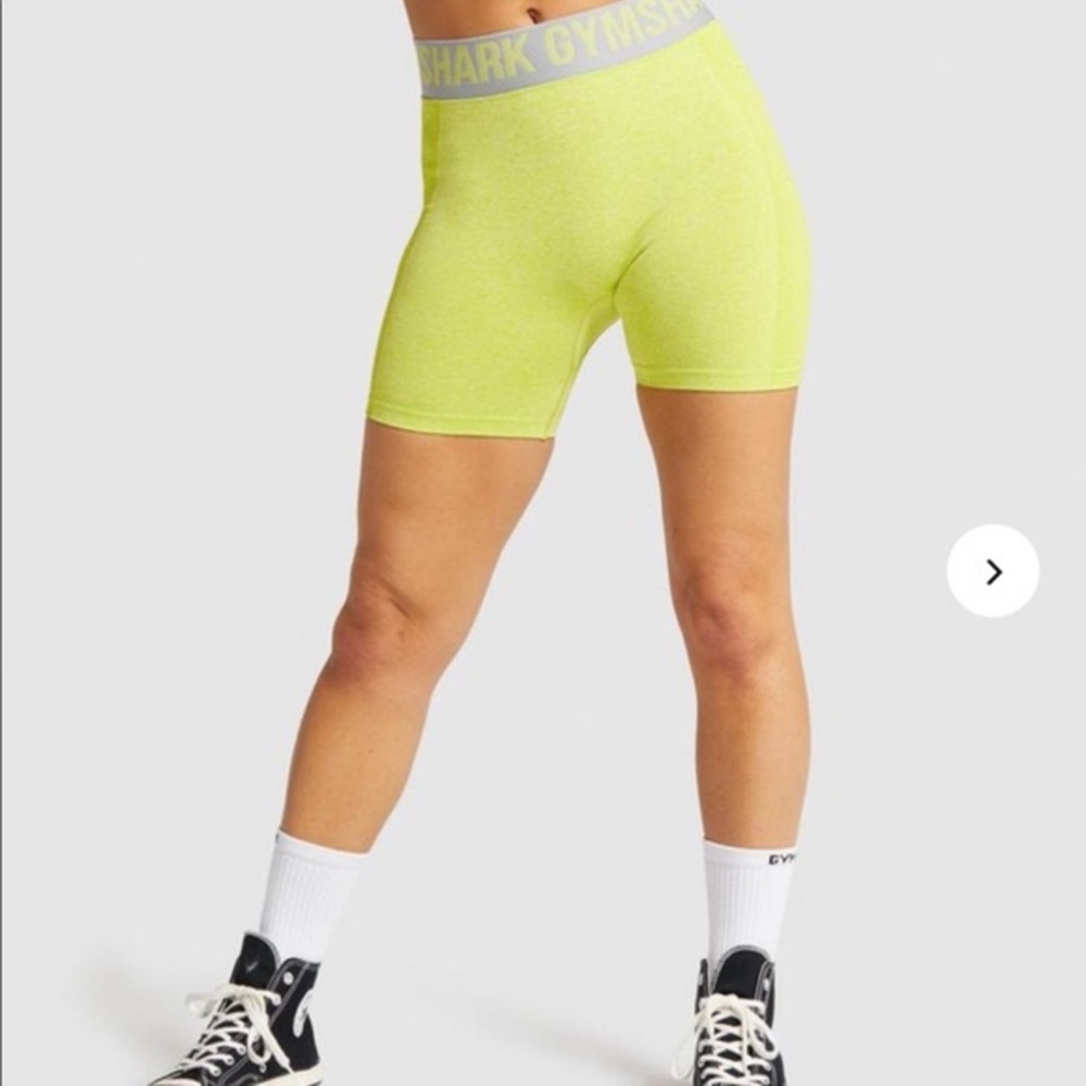 Gymshark Flex Shorts - Lime Marl/Light Grey